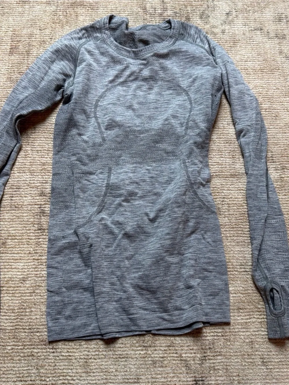 lululemon athletica Gray Long Sleeve Seamless Tee